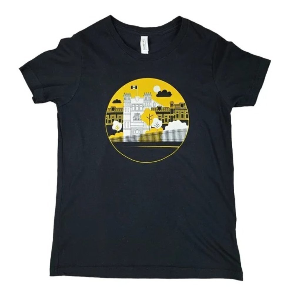 Royal Canadian Mint Unisex Black Short Sleeve T-Shirt Youth Large